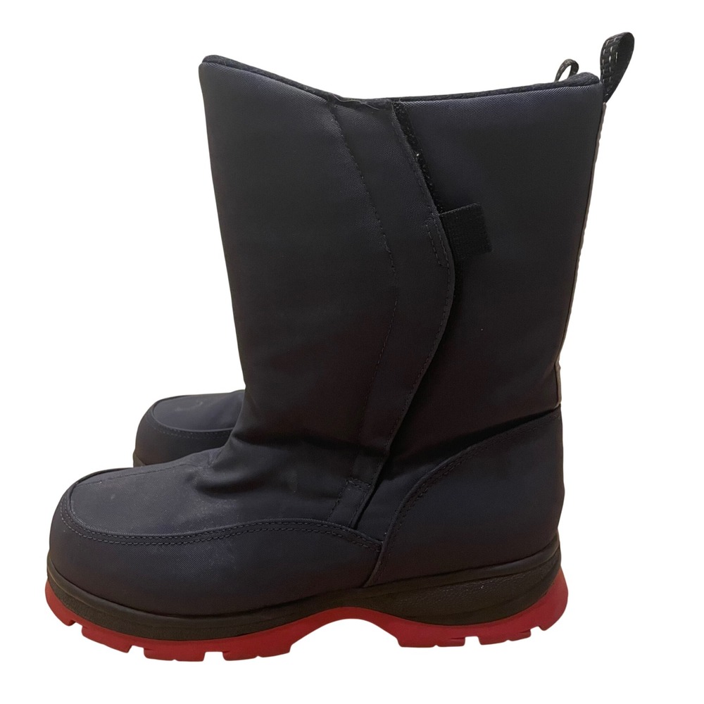 Lands' End Kids‎ Snow Boots Navy Blue Red Bottoms Winter Boots Size 6